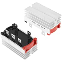 Rectificador de Puente de 2 Piezas- rectificador de Puente de diodo trifásico de Aluminio de 50 amperios y 1200 V con…
